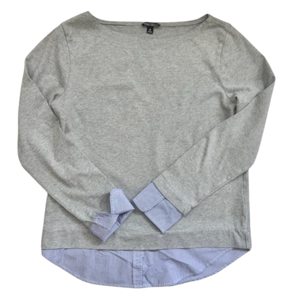 J. Crew 2 in 1 dressy knit blouse women’s shirt size medium